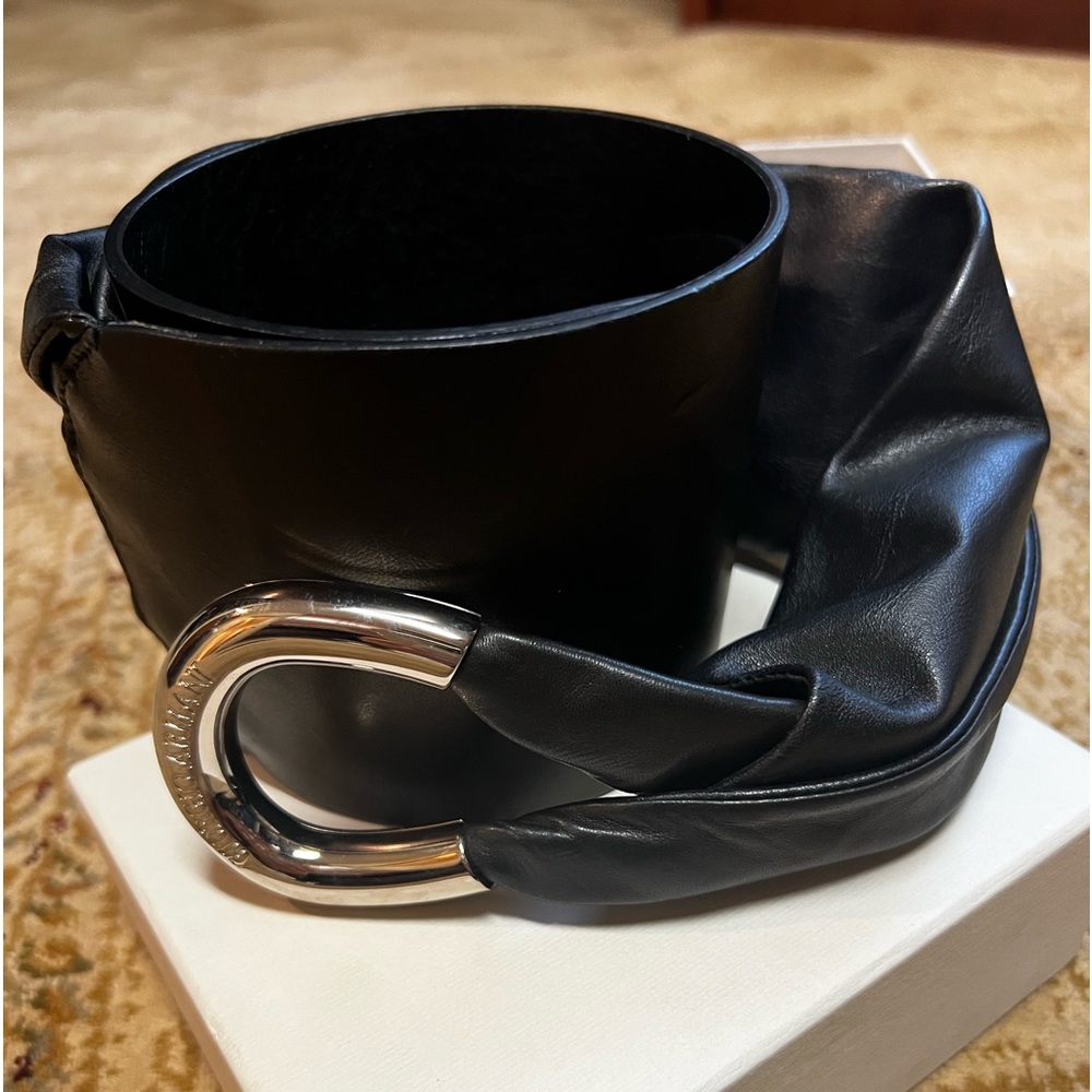 Beautiful women's Giorgio Armani leather dress belt